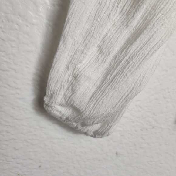 Gap Peasant Top Women's Size Large Crochet Lace - Picture 6 of 11